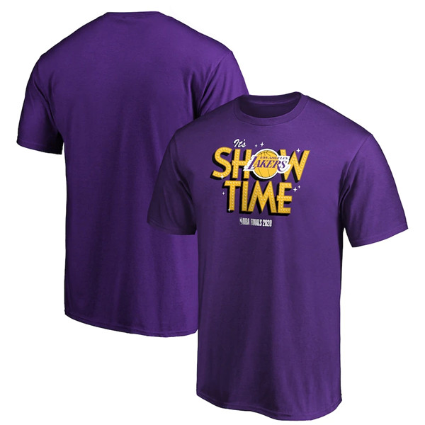 Men's Los Angeles Lakers 2020 Purple Finals Bound Team Ambition Hometown NBA T-Shirt